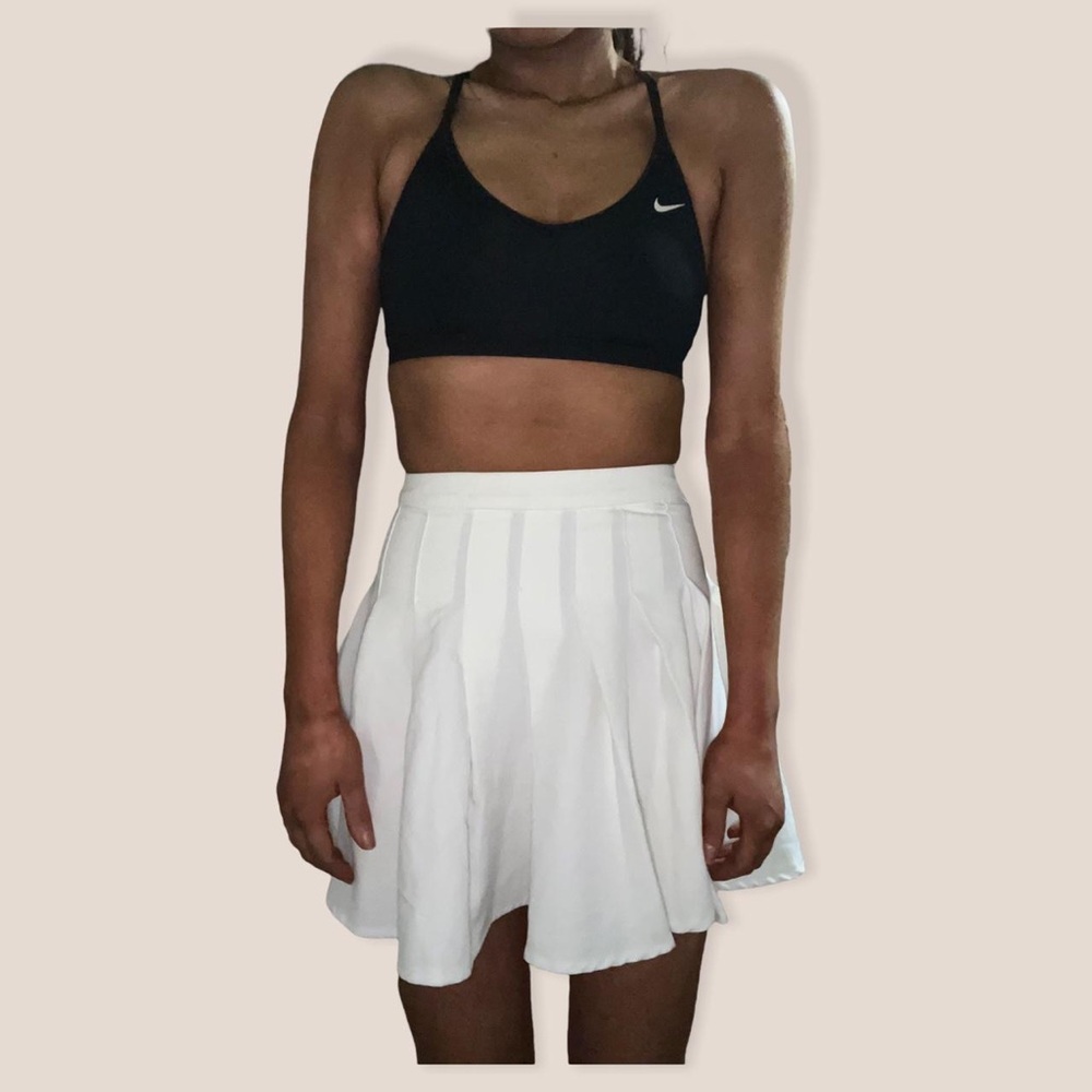 Princess Polly White Cheer Skirt